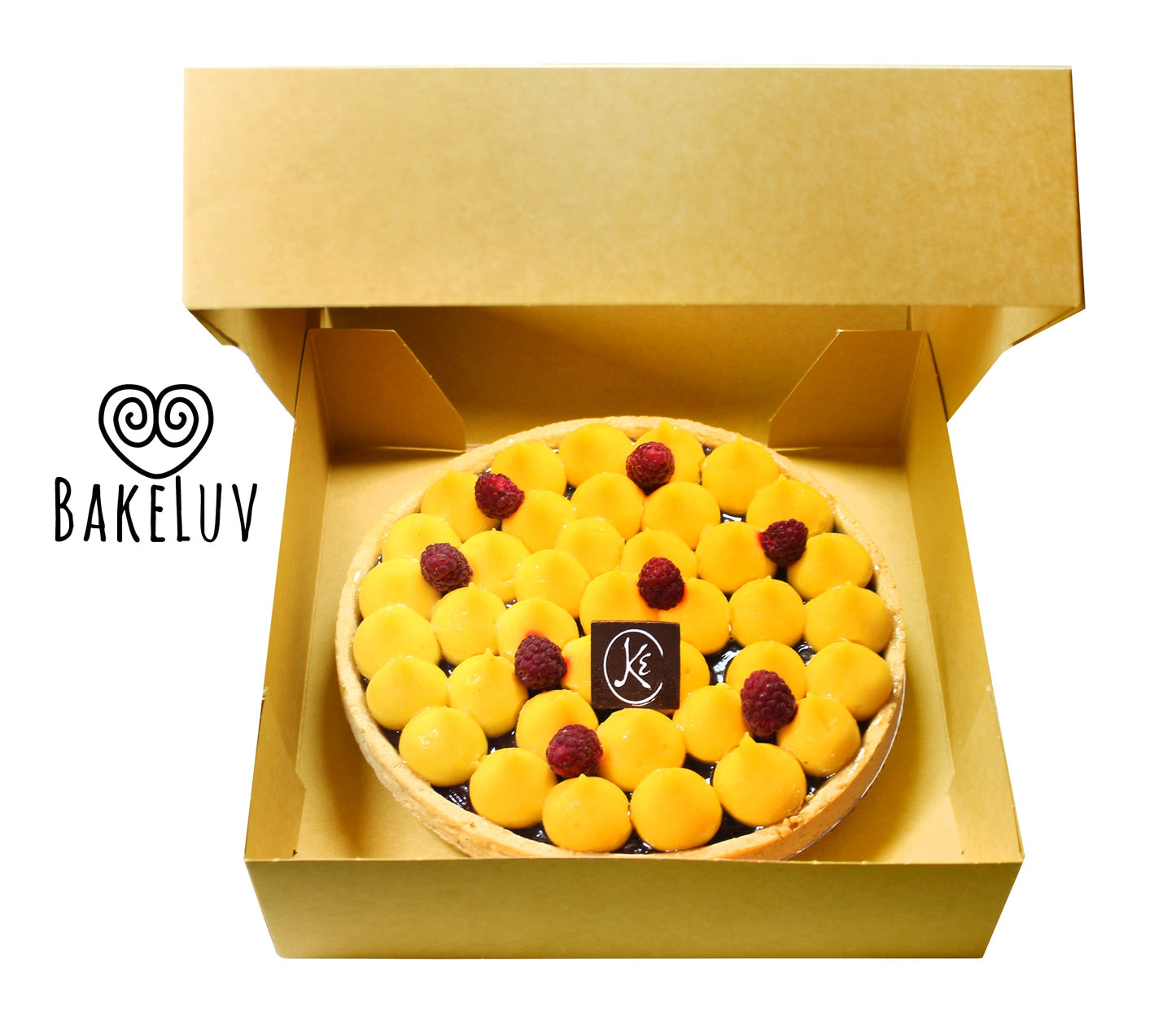 BAKELUV 9x9x2.5" Brown Pie Boxes With Window